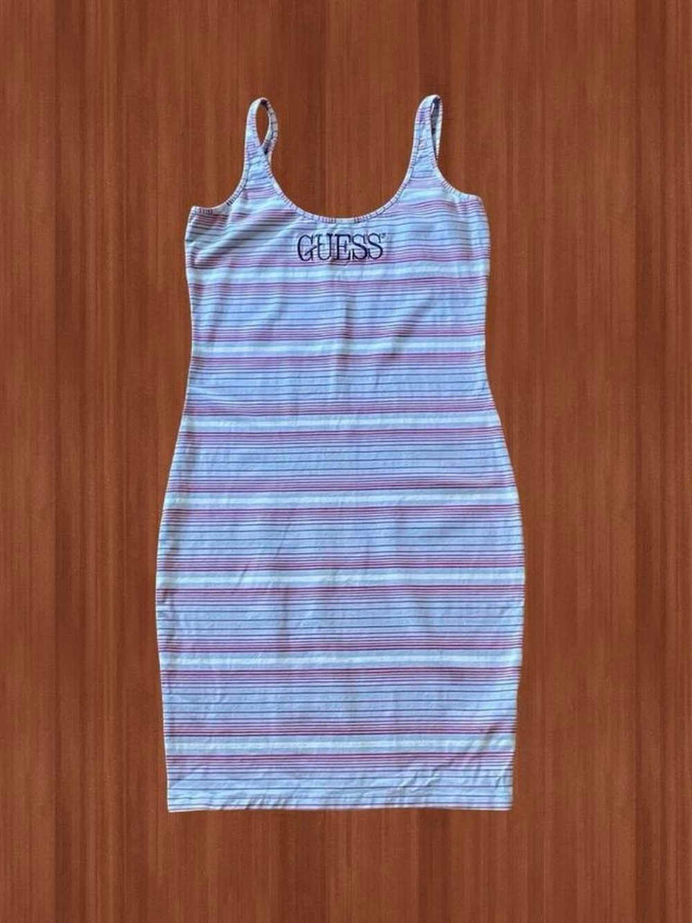 Guess Originals Striped Bodycon Mini Dress L